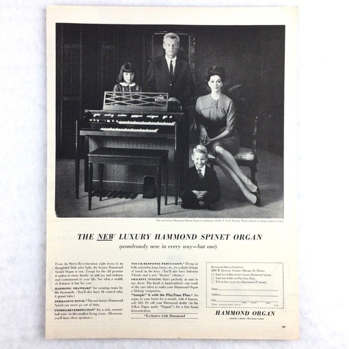 1961 hammond spinet organ - hammond,