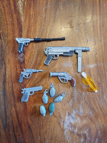 Vintage action man guns and