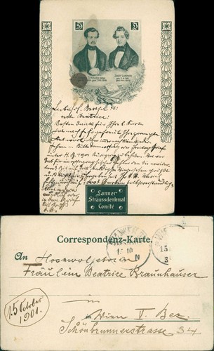 Postcard lanner ostrich - -,