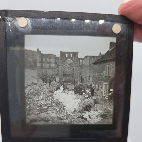 Glass magic lantern slide - glass,