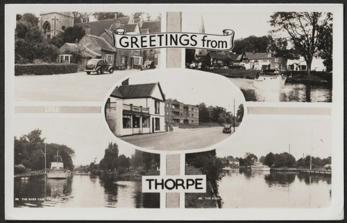 Thorpe multi view postcard - thorpe,