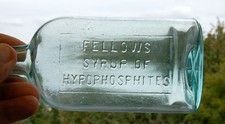 lovely old medicine bottle : Fellows Syrup of Hypophosphites