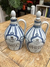 Pair Of Buchan Portobello Stoneware Decanters