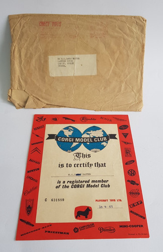 Rare corgi toys 1960 club - 1960's,