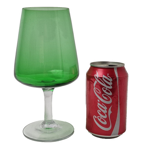 Vintage retro green art glass