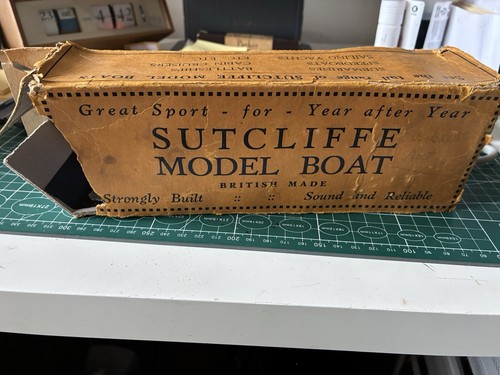 Vintage sutcliffe boat - sutcliffe, box