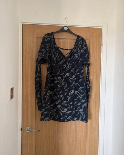 Women navy funky print - navy,