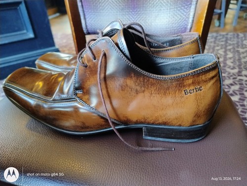 Bertie brown tan leather - bertie, derby