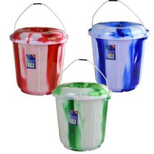 Tie-Dye Plastic Bucket with