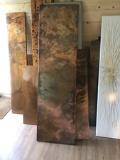 Vertical Distressed Copper Designer Radiator 500/1000 1600 Btu Made To Order