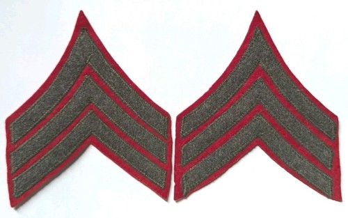 Ww2 usmc sergeant chevron pair - ww2,