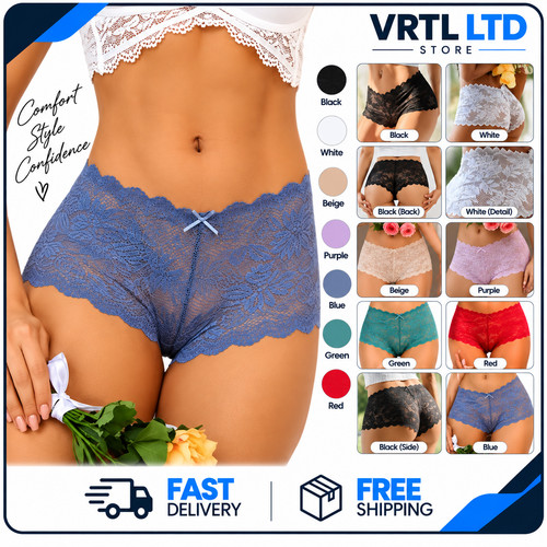 Womens lace panties shorts - lace,