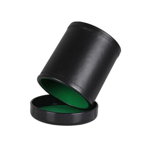Luxury leather dice - , cups