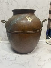 Large Vintage Hammered Copper