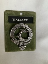 Clan Crest Badge For Wallace Made By art Pewter Silver Ltd
