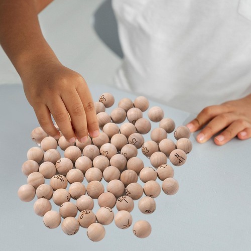 75pcs wooden bingo - wooden, game