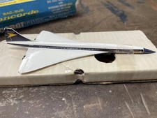 Corgi Toys BAC Sud Concorde Diecast Model with BOAC Livery and Stand Vintage