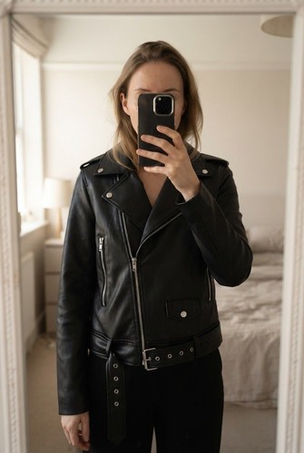 Zara faux leather jacket - -,