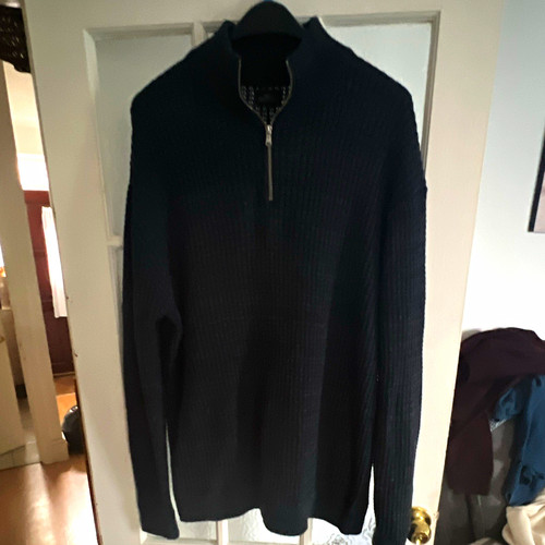 Next men navy knit - knit, 1/4