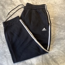 Men’s Adidas Jogging Bottoms 2xl Big & Tall Black Joggers PLS READ DESCRIPTION