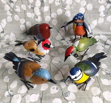 6X Metal English Garden Birds