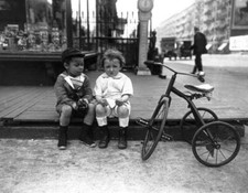 Black and White Photo Two Boys