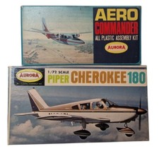 AVIATION : PIPER CHEROKEE C-180 & AERO COMMANDER 680 AUROA MODEL KITS (DB)