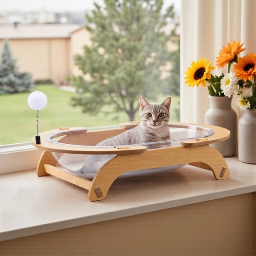 Elevated cat bed - elevated, basket