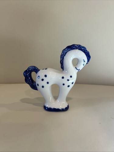 Gzhel russian blue white - &,