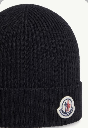Moncler black beanie one - moncler, size