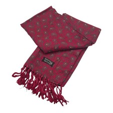 Tootal Mod Indie 1960s Paisley Scarf Vintage Retro Mens Fringed Ascot Cravat 120