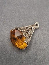 Vintage Silver Orange Citrine