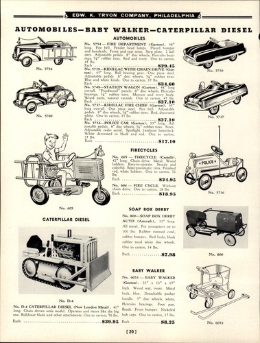 1950 paper caterpillar - 1950, ad