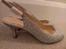 Crystal designer high heel shoes size 5 exquisite quality Beautiful