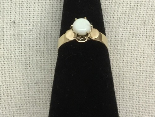 Antique 10k opal ring - opal,