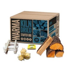 Warma Kiln Dried Starter Box Logs Firewood Kindling Stove Chimenea Camping Fires