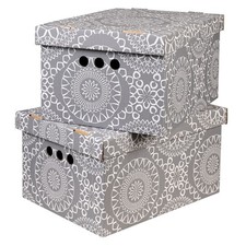 2pc Decorative Storage Boxes