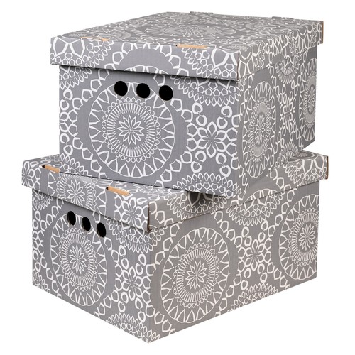 2pc decorative storage boxes - 2pc,