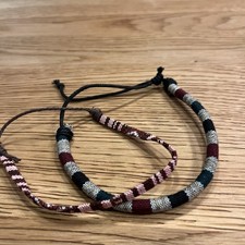 Ethnic Fabric Bracelets X2 Fabric Bracelets