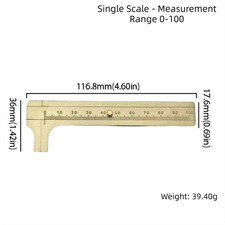 Brass Sliding Gauge Vernier