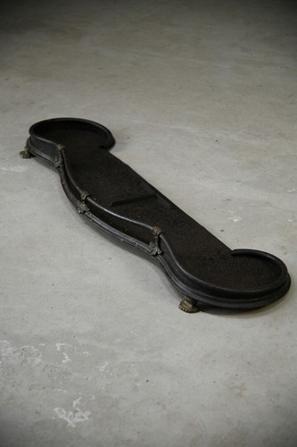 Antique cast iron fireplace - cast,