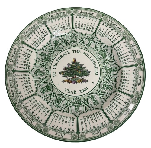 Millennium calendar plate - millennium,