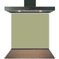 Glass Splashback for Kitchen Toughened Heat Resistant Cooker Tile - Sage