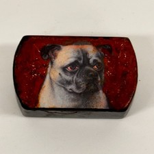 Antique Papier Mache Snuff Box