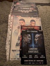 10 Early Daniel Dubois boxing programmes & ticket stubs..see description 