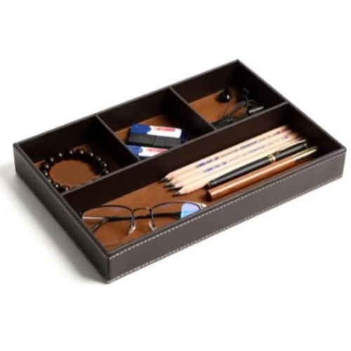 Slots tabletop storage tray - 4,
