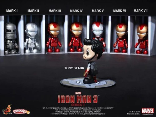 Hot toys cosbaby iron - man, 3