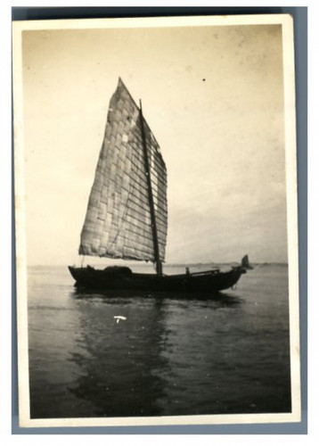 China junk boat - china,, vintage