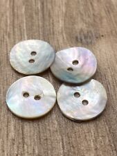 15mm Natural Mother Of Pearl Buttons 2 Hole Round Knitting Cardigans Sewing