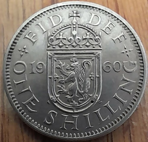 1960 scottish shilling queen - 1960,